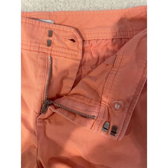 *3/$15 New York & Company Women's Chino Shorts Size 4 Peach Pink Casual Summer - Picture 8 of 11